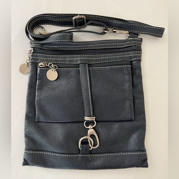 Soft Italian Leather Crossbody Messenger Bag - Picture 1 of 4
